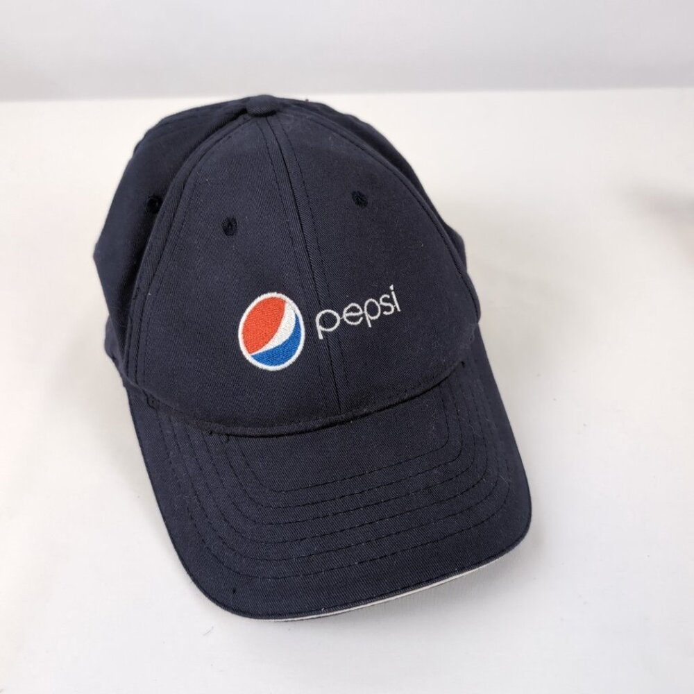 Pepsi Unisex Navy/White Brim Cap Embroidered Pepsi Logo, L/XL